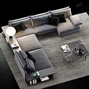 Arles Füme Rengi Köşe Koltuk