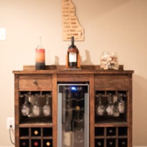 Özel Tasarım Meşe Şaraplık